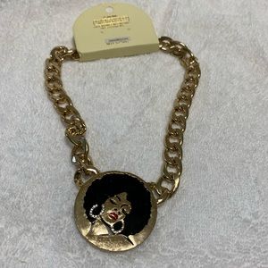 AFRO lady necklace